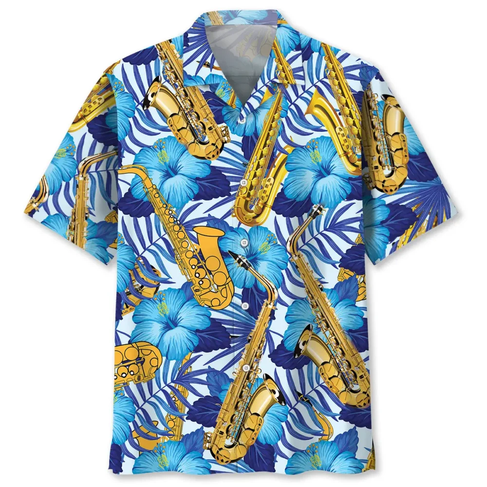 Saxophone Tropical Hawaiian Shirt BS2764001 - Been Store