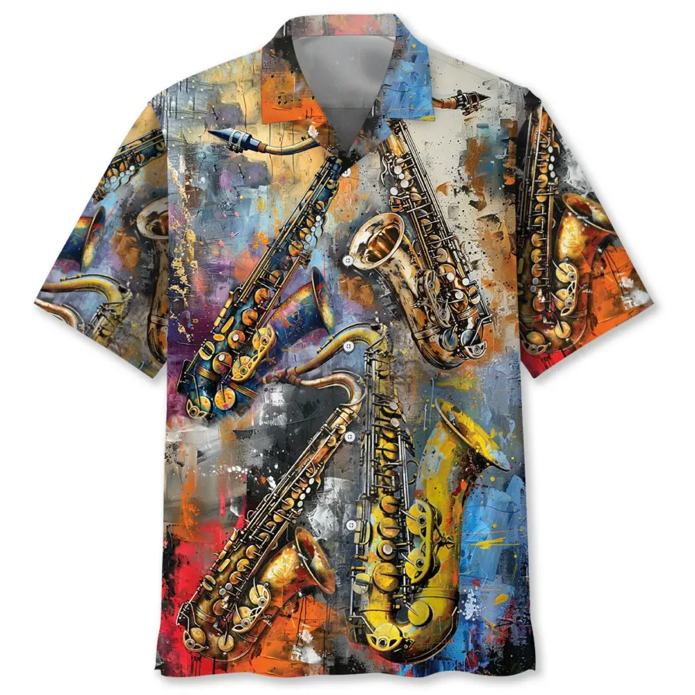Saxophone Vintage Art Hawaiian Shirt BS2763996 - Been Store