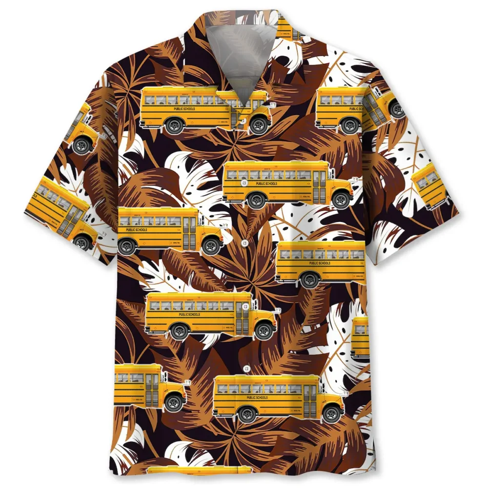 School Bus Hawaiian Shirt BS2763459 - Been Store