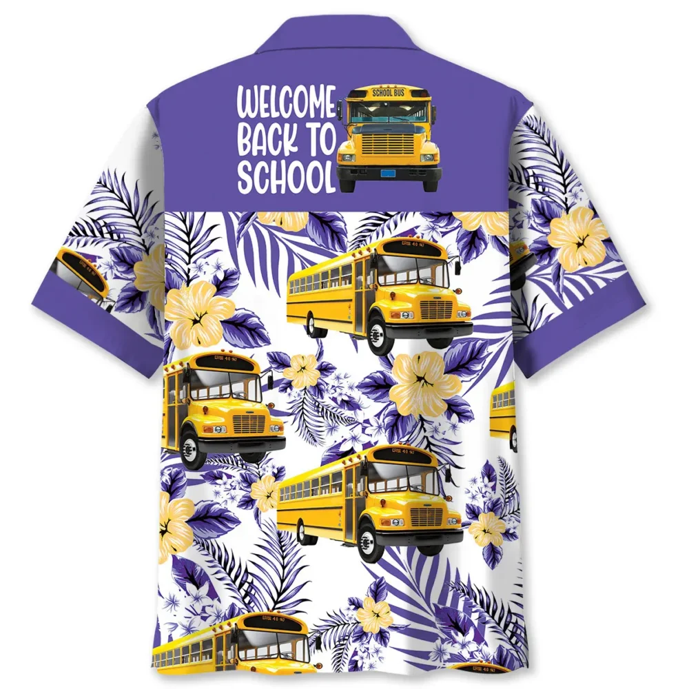 School Bus Welcome Back To School Hawaiian Shirt BS2763747 - Been Store