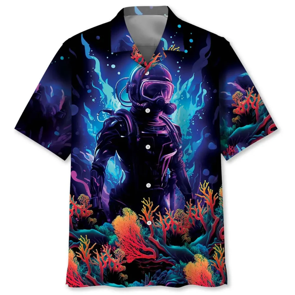 Scuba Diving Art Hawaiian Shirt BS2763481 - Been Store