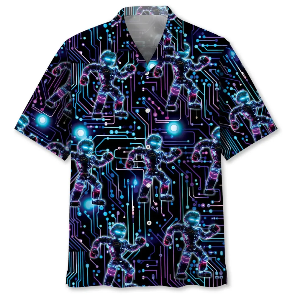Semiconductor Chip Robot Hawaiian Shirt BS2763447 - Been Store