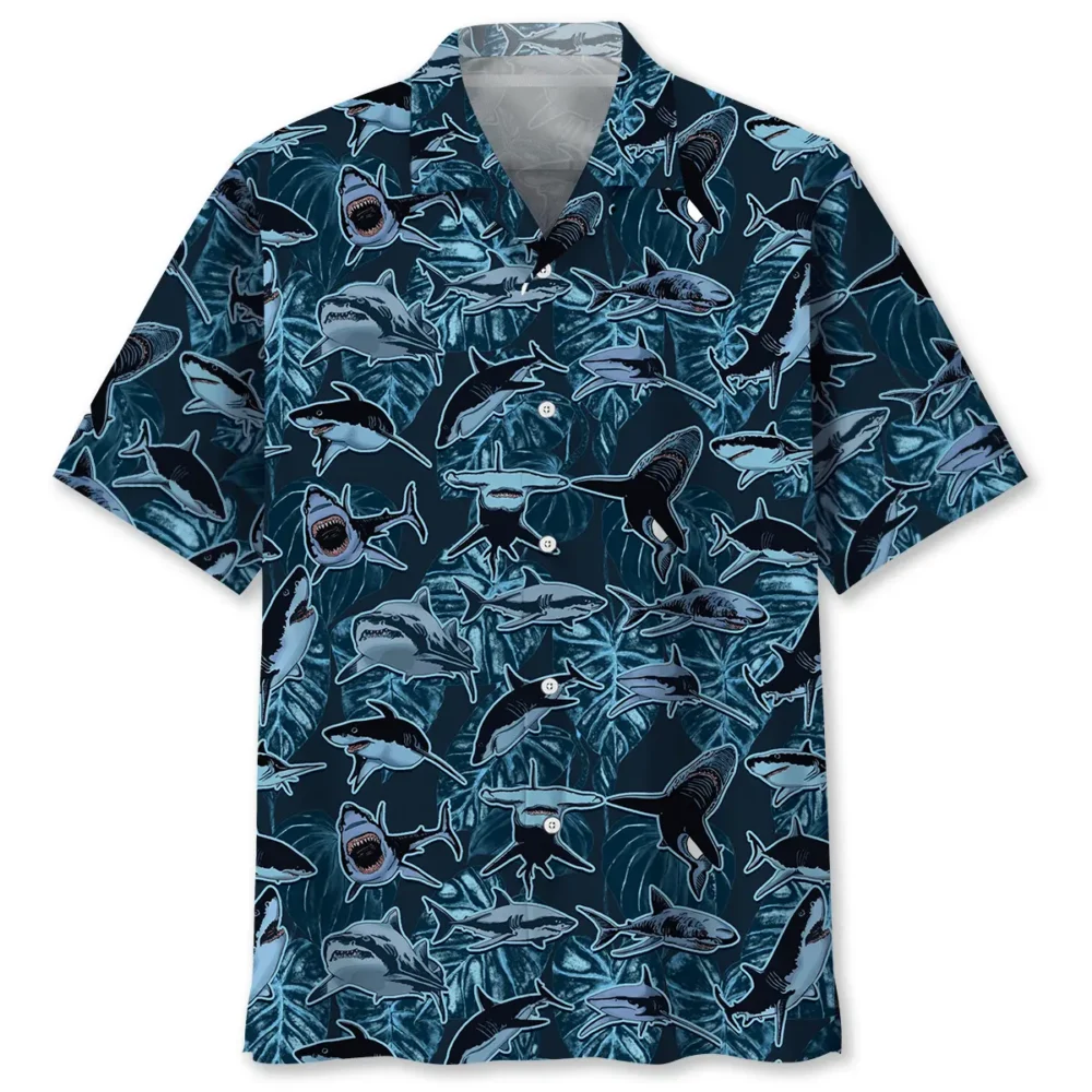 Shark Camouflage Hawaiian Shirt BS2763023 - Been Store