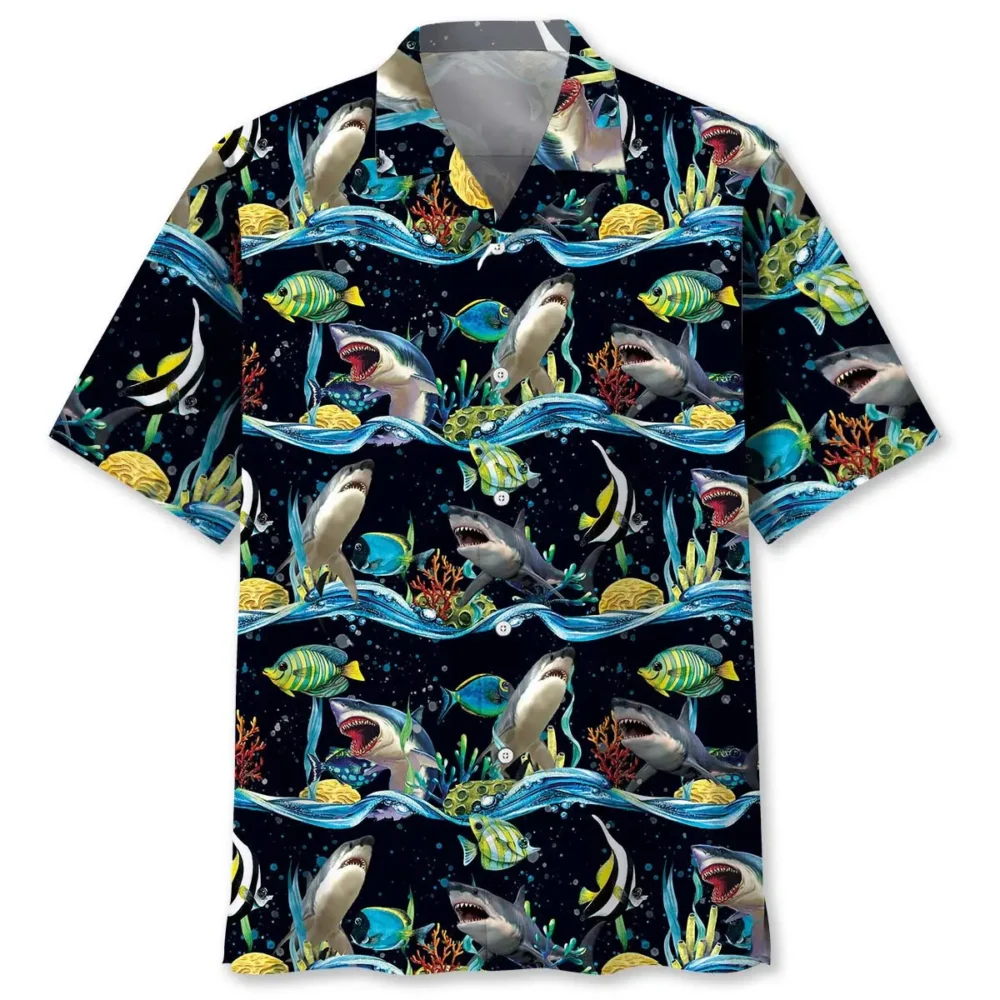Shark Under Sea Hawaiian Shirt BS2763020 - Been Store