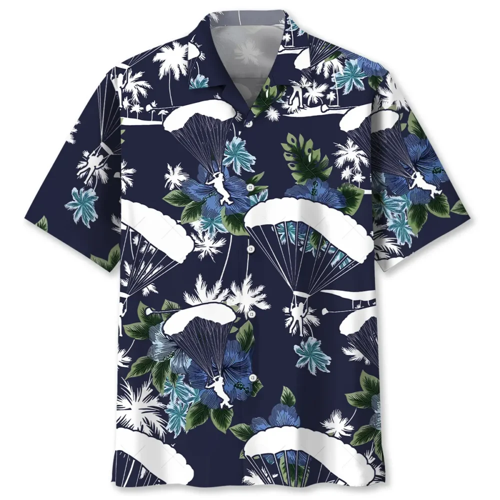 Skydiving Blue Nature Hawaiian Shirt BS2763675 - Been Store