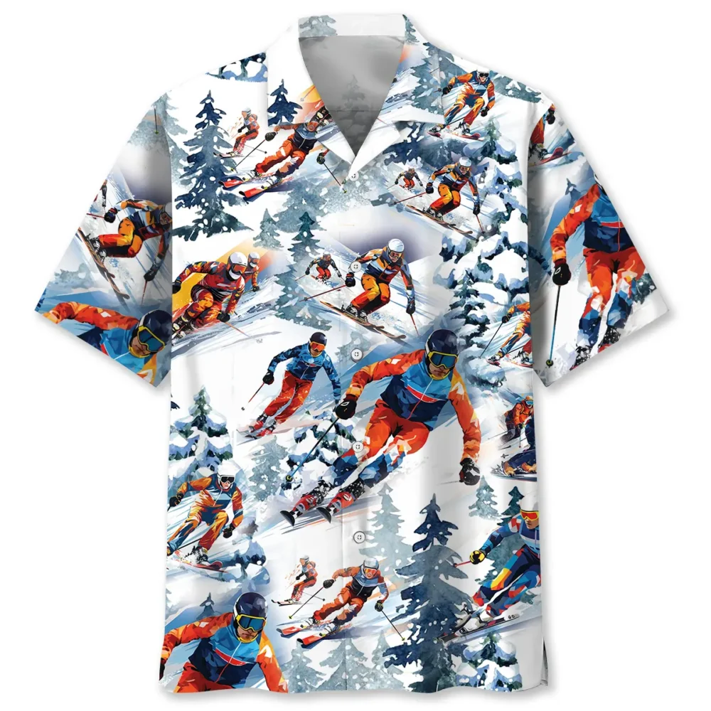 Snow Skiing Hawaiian Shirt BS2763227 - Been Store