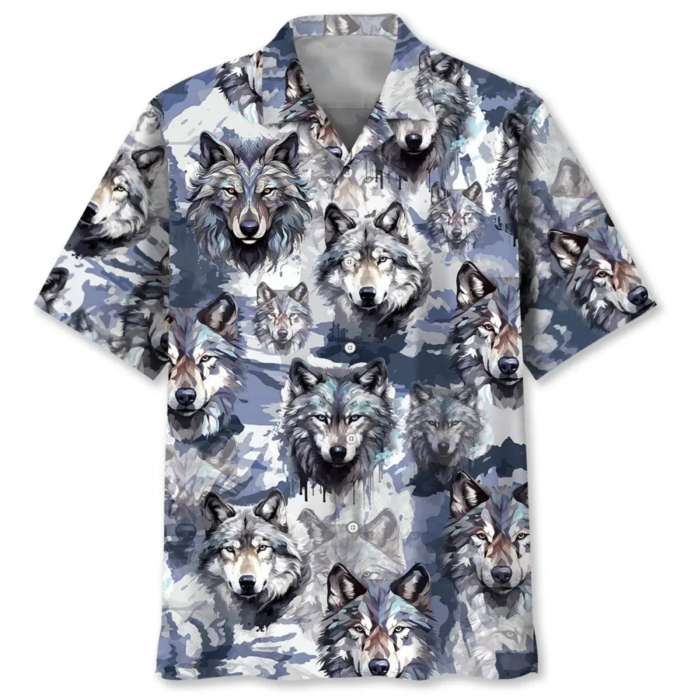 Snow Wolf Hawaiian Shirt BS2763103 - Been Store