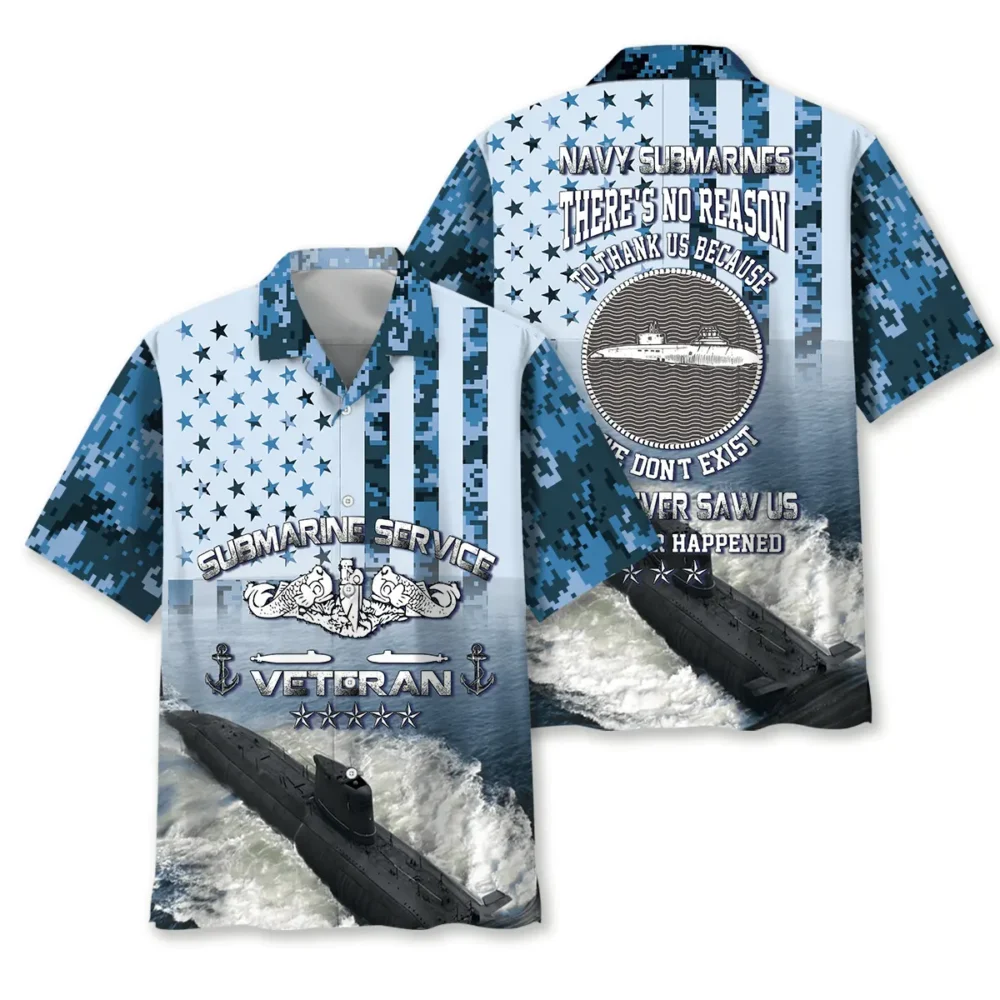 Submarine Service Veteran Hawaiian Shirt BS2763912 - Been Store