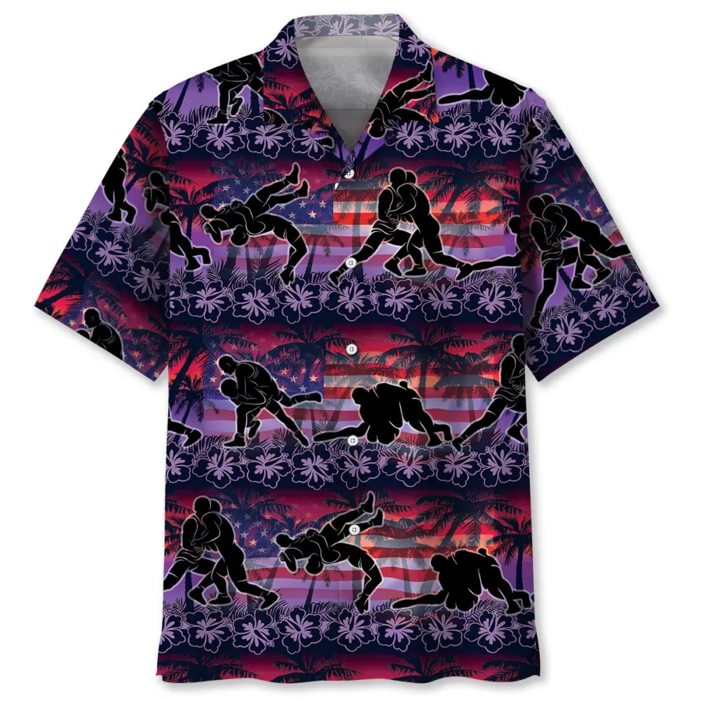 Sunset Wrestling Hawaiian Shirt BS2763171 - Been Store