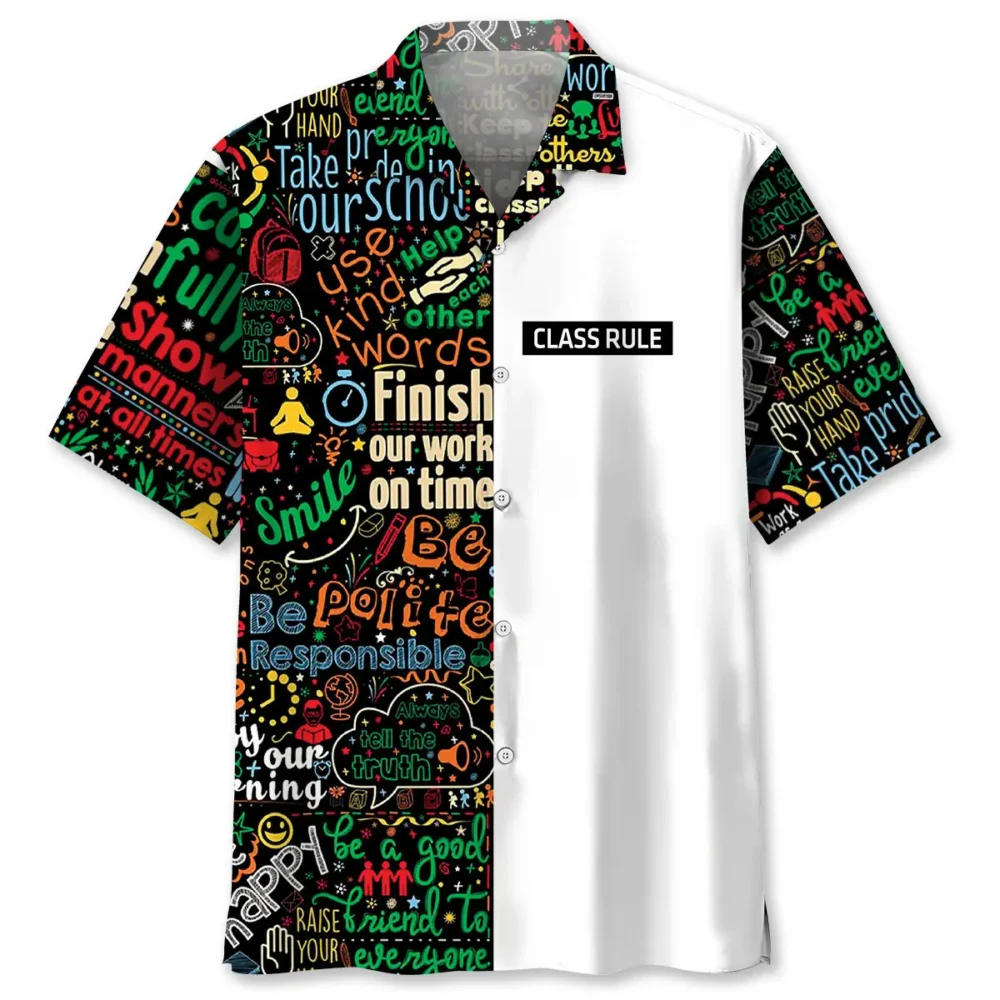 Teacher Class Rules Hawaiian Shirt BS2763708 - Been Store