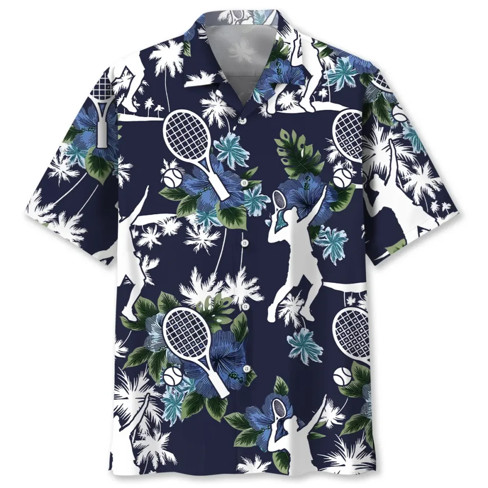 Tennis Blue Nature Hawaiian Shirt BS2763676 - Been Store