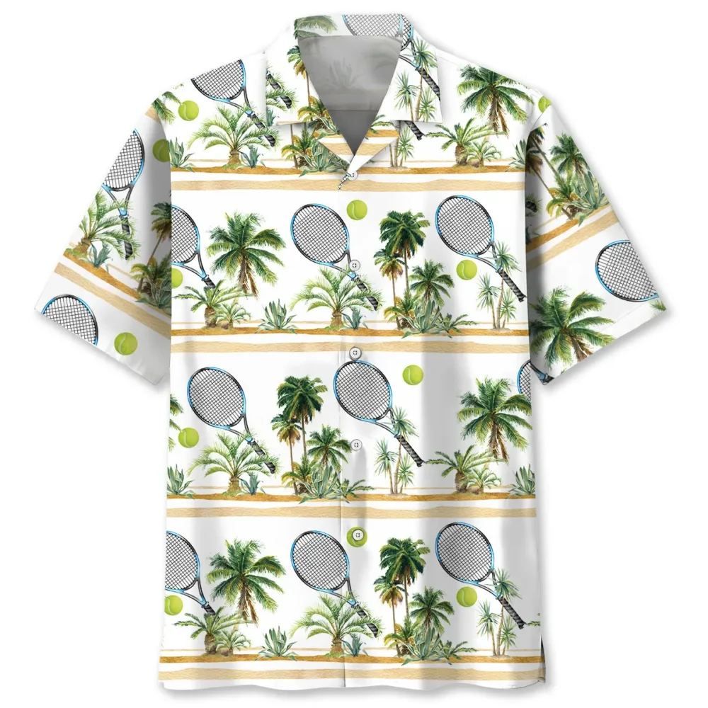 Tennis Tropical Hawaiian Shirt BS2763509 - Been Store