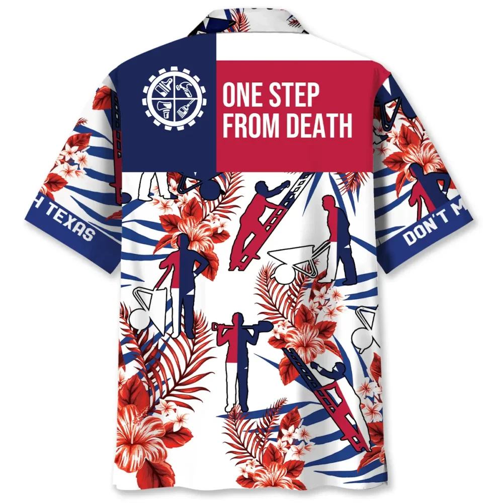 Texas Construction Worker One Step From Death Hawaiian Shirt BS2763893 - Been Store