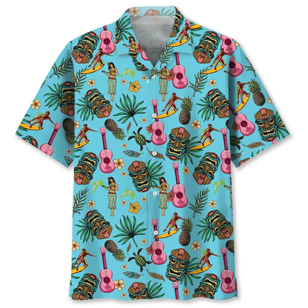 Tiki Ukulele Hawaiian Shirt BS2763111 - Been Store
