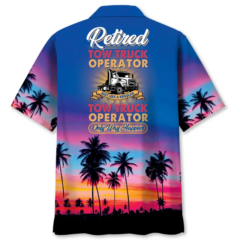Tow Truck Retired Hawaiian Shirt BS2763857 - Been Store