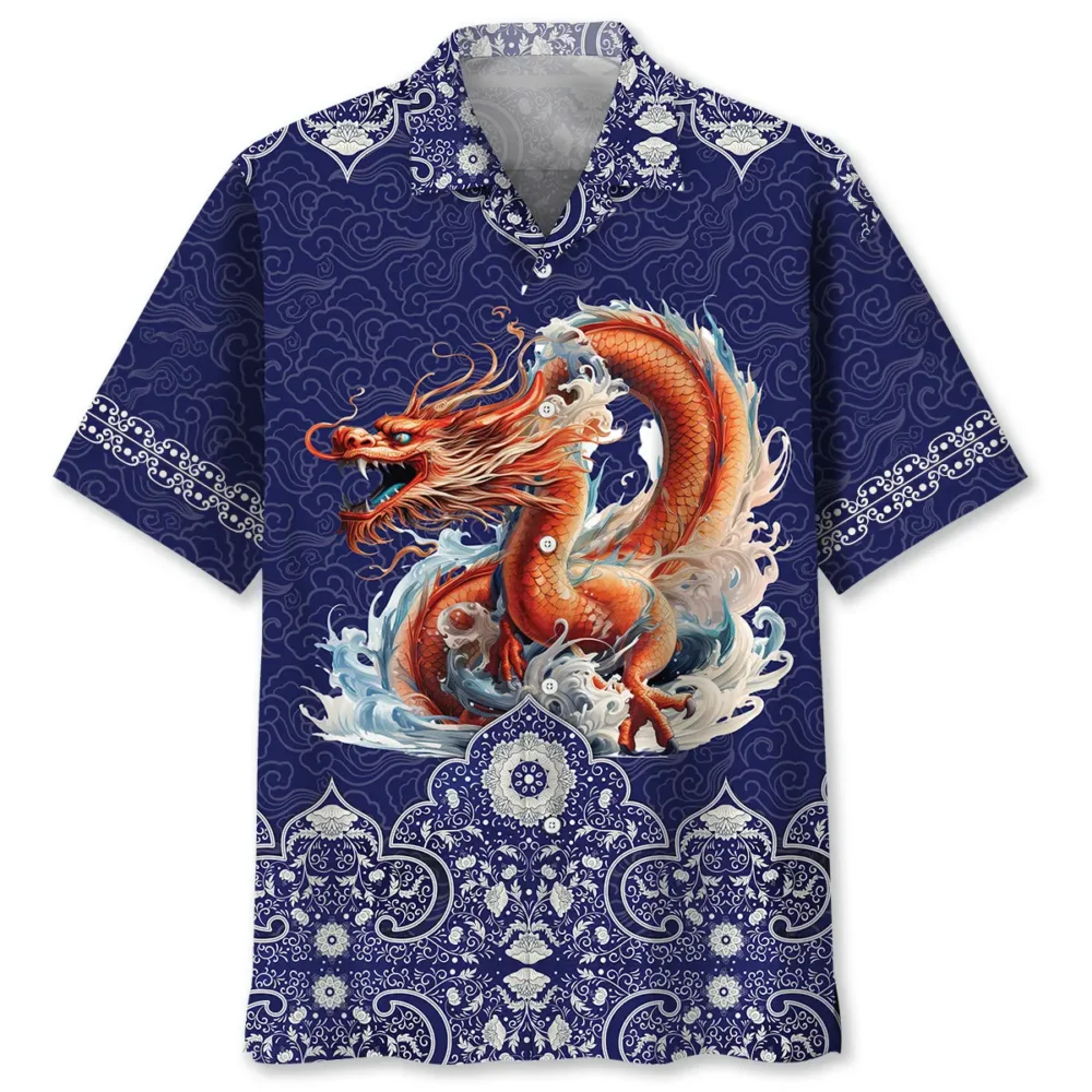 Traditional Chinese Dragon Hawaiian Shirt BS2763078 - Been Store
