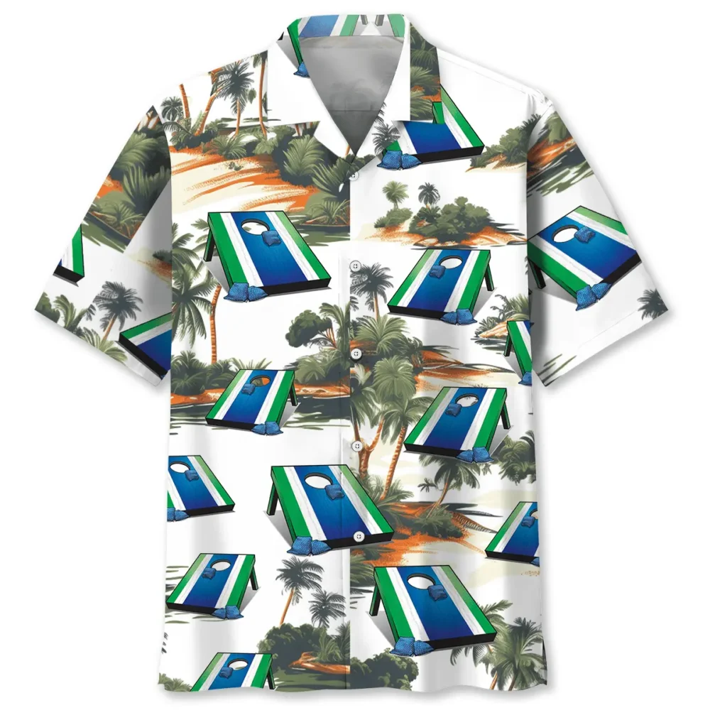 Tropical Cornhole Hawaiian Shirt BS2763347 - Been Store