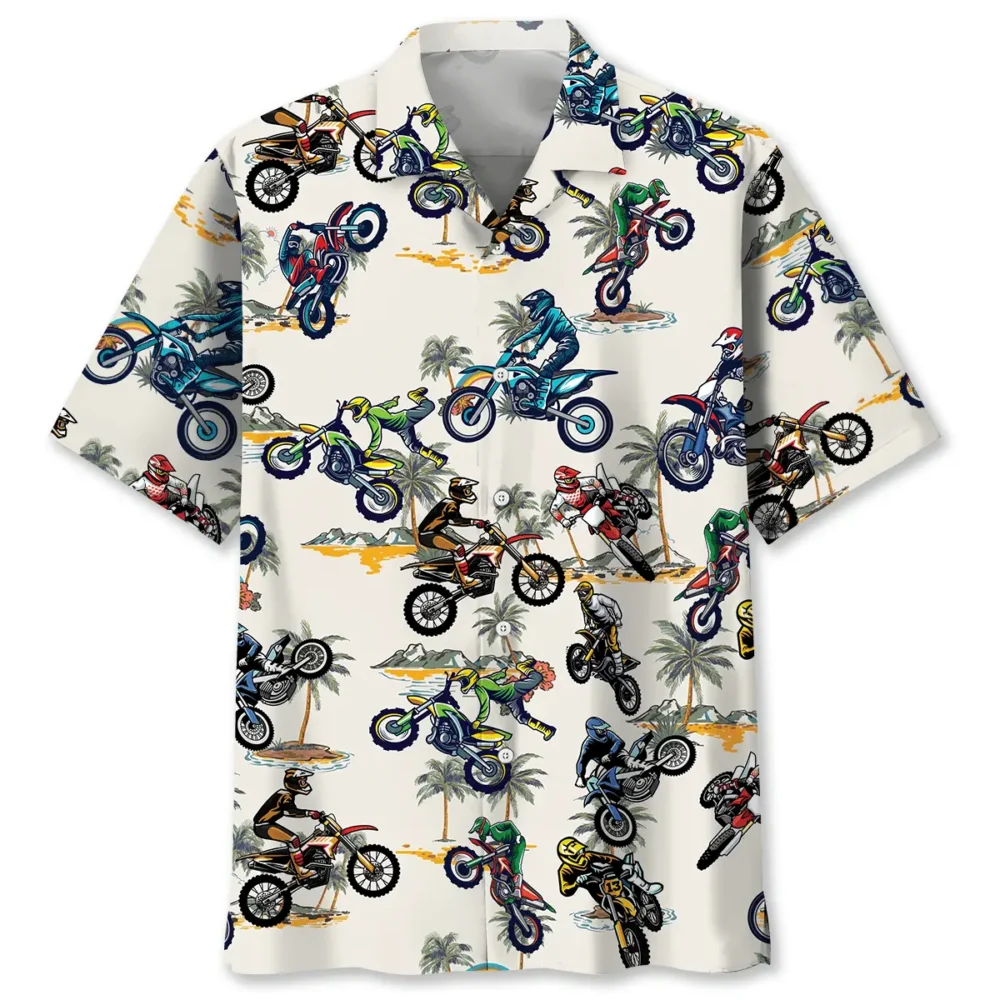 Tropical Dirt Bike Racing Hawaiian Shirt BS2763305 - Been Store