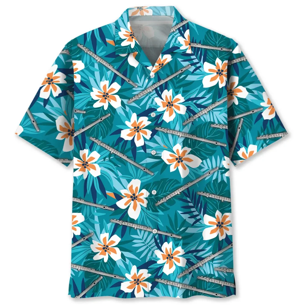 Tropical Flute Hawaiian Shirt BS2763146 - Been Store