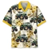 Tropical Green Tractor Hawaiian Shirt BS2763688 - Been Store