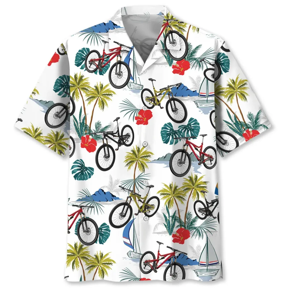 Tropical Mountain Bike Hawaiian Shirt Men BS2763536 - Been Store