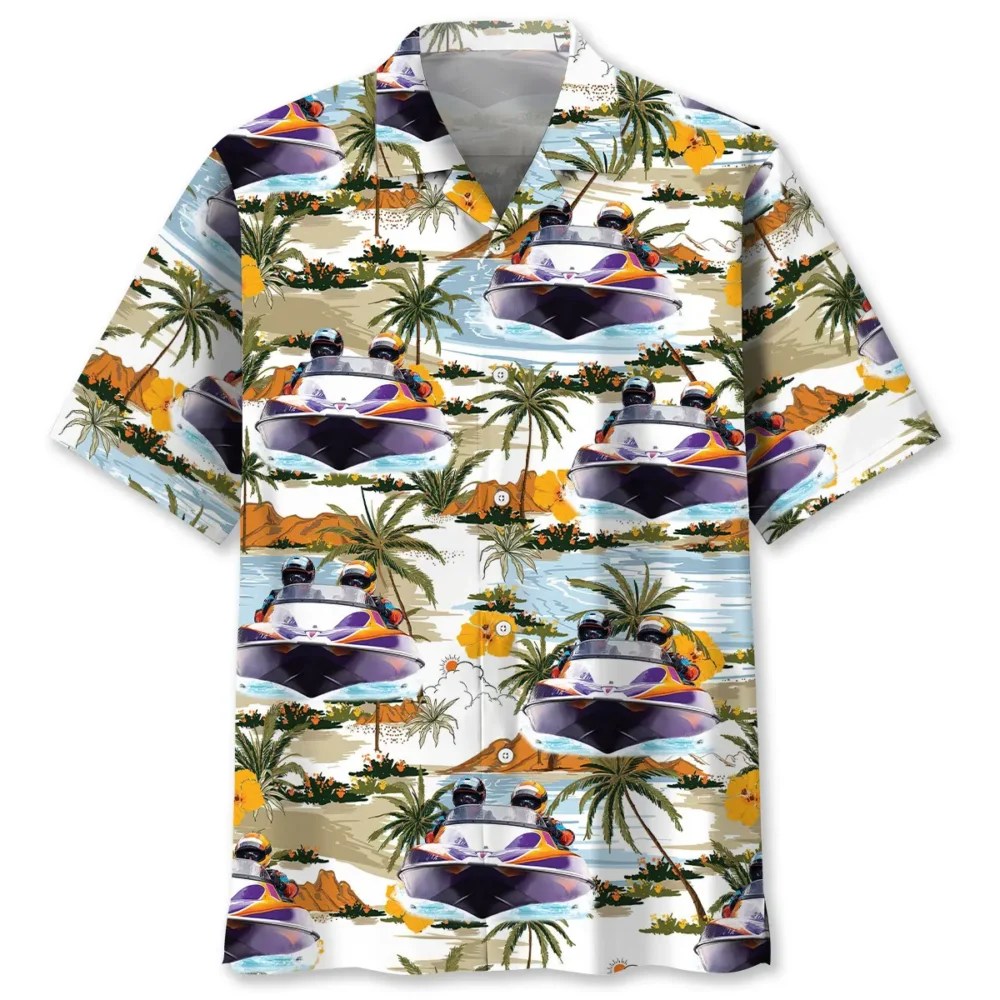 Tropical Power Boat Racing Hawaiian Shirt BS2763588 - Been Store