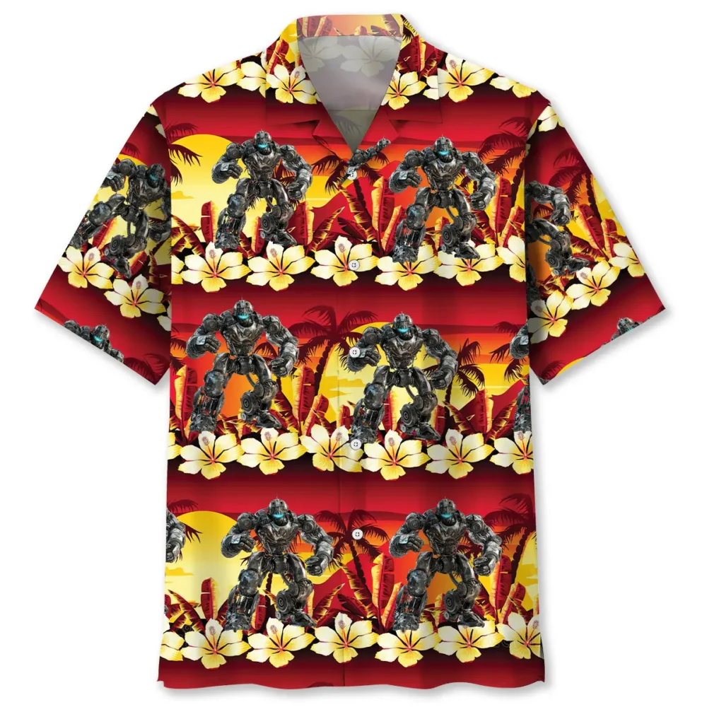 Tropical Robotic Hawaiian Shirt BS2763440 - Been Store