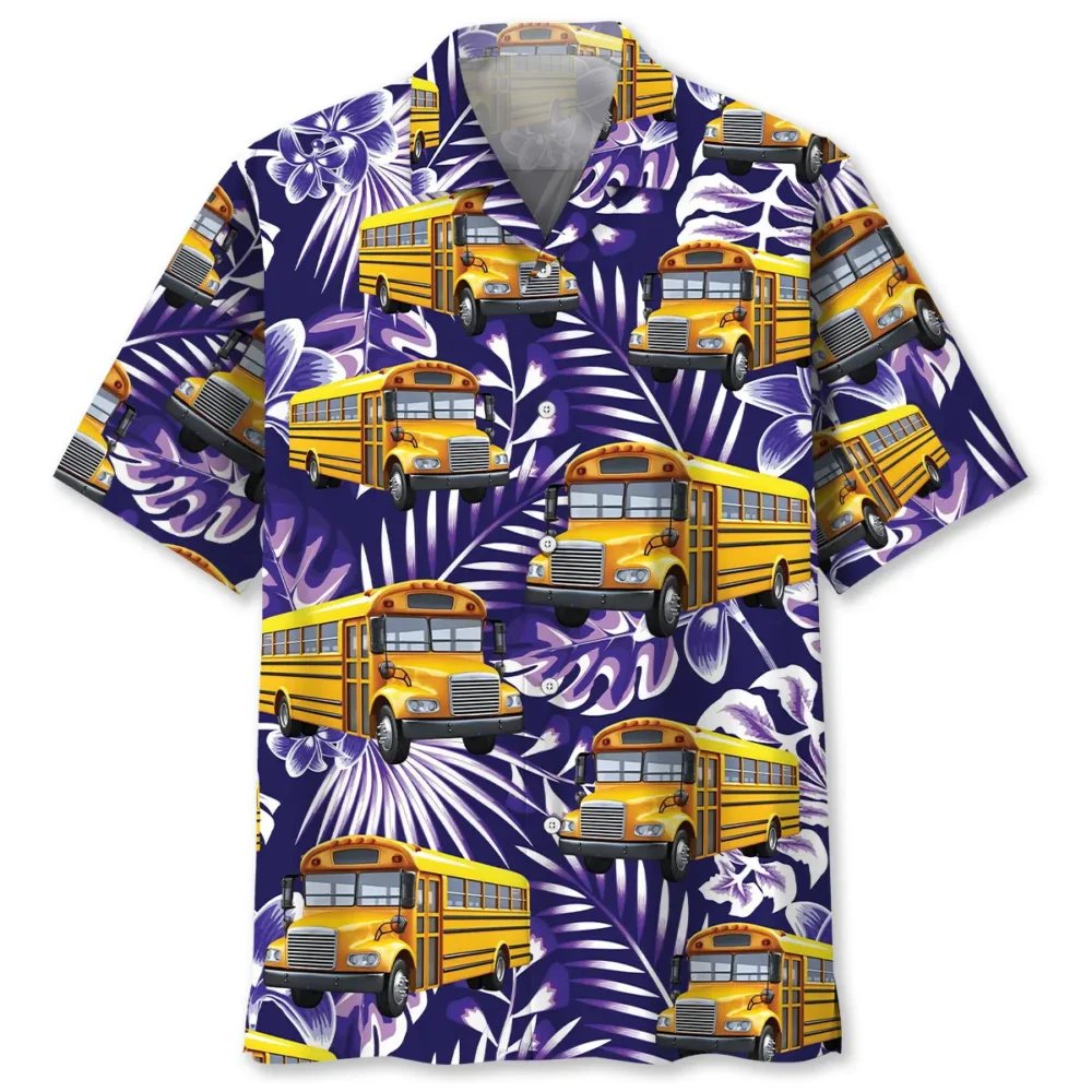 Tropical School Bus Hawaiian Shirt BS2763458 - Been Store