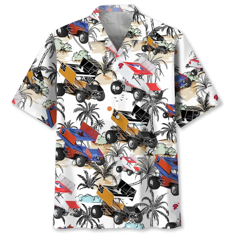 Tropical Sprint Car Racing Hawaiian Shirt BS2763606 - Been Store