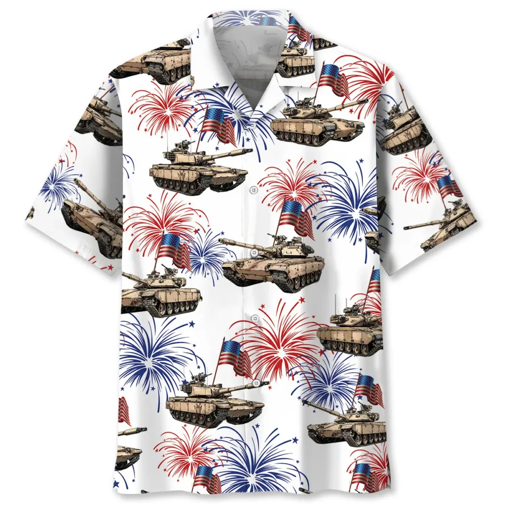 Tropical USA Tank Veteran Hawaiian Shirt BS2763376 - Been Store