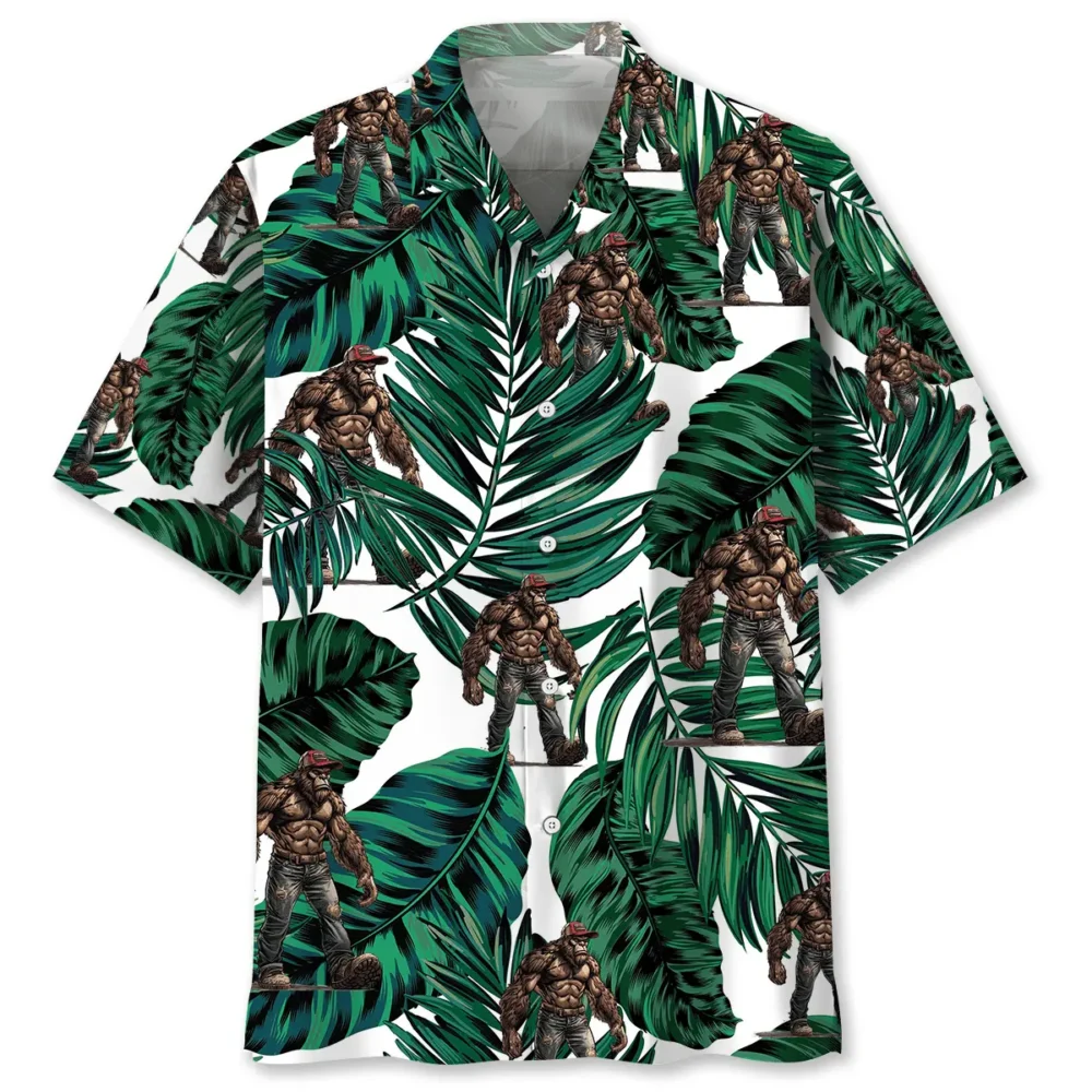 Trucker Bigfoot Hawaiian Shirt BS2763435 - Been Store