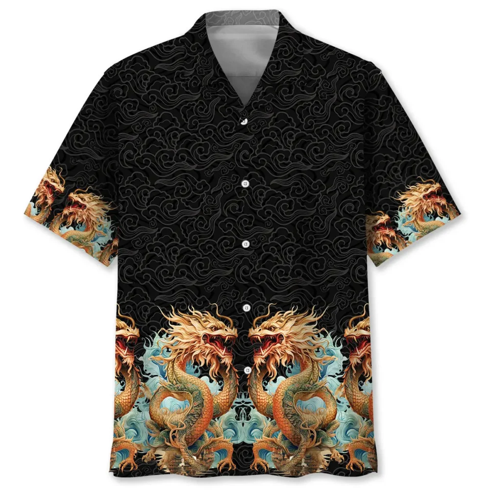 Twins Chinese Dragon Hawaiian Shirt BS2763124 - Been Store