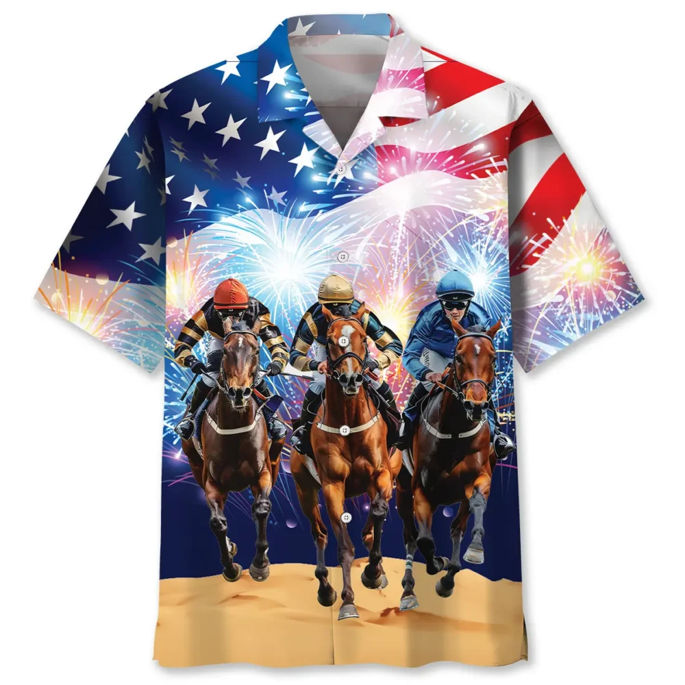 USA Jockey Horse Racing Hawaiian Shirt BS2763389 - Been Store