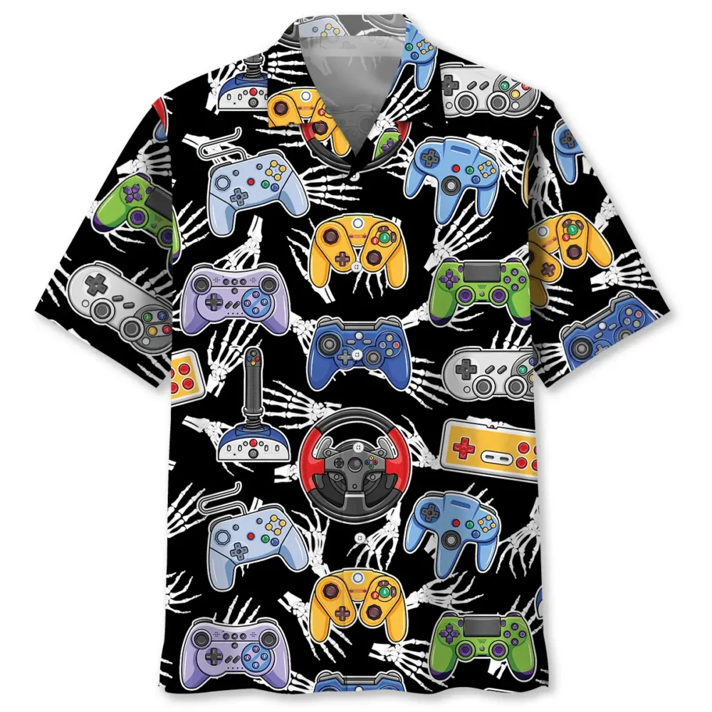Video Game Skeleton Hawaiian Shirt BS2763240 - Been Store