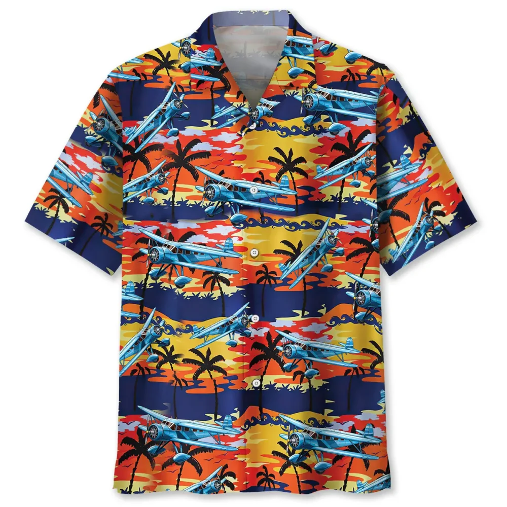 Vintage Airplane Hawaiian Shirt BS2763180 - Been Store