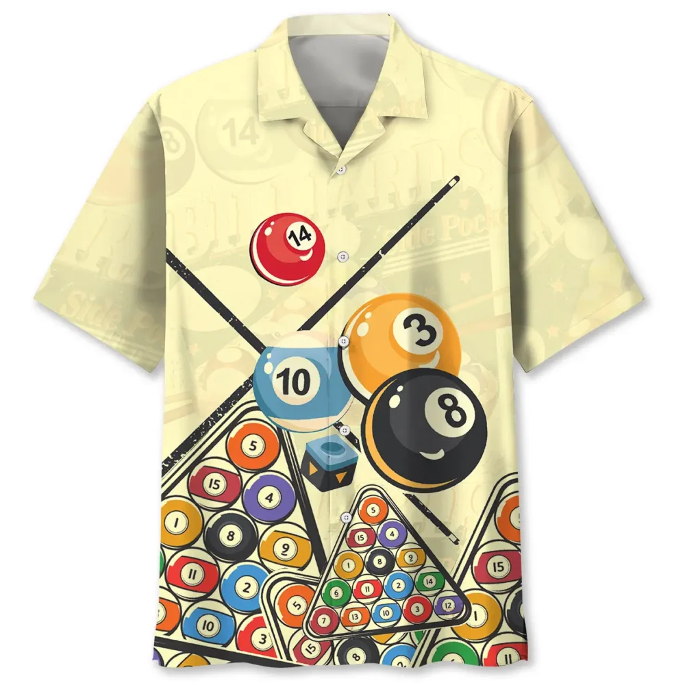 Vintage Billiard Hawaiian Shirt BS2763441 - Been Store