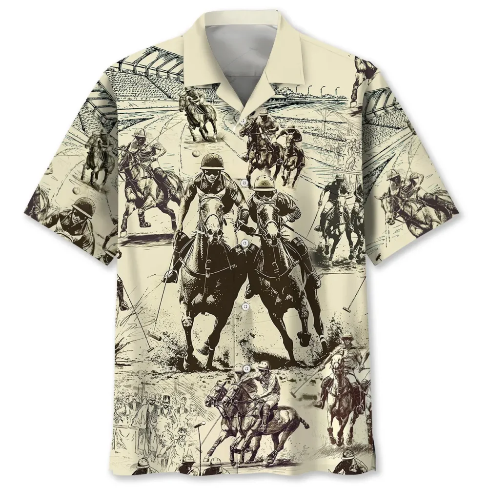 Vintage Horse Polo Sport Hawaiian Shirt BS2763370 - Been Store