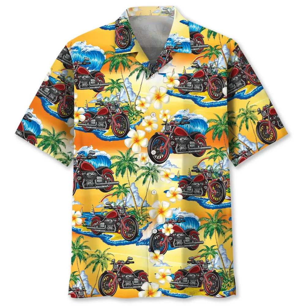 Vintage Motorcycle Hawaiian Shirt BS2763168 - Been Store