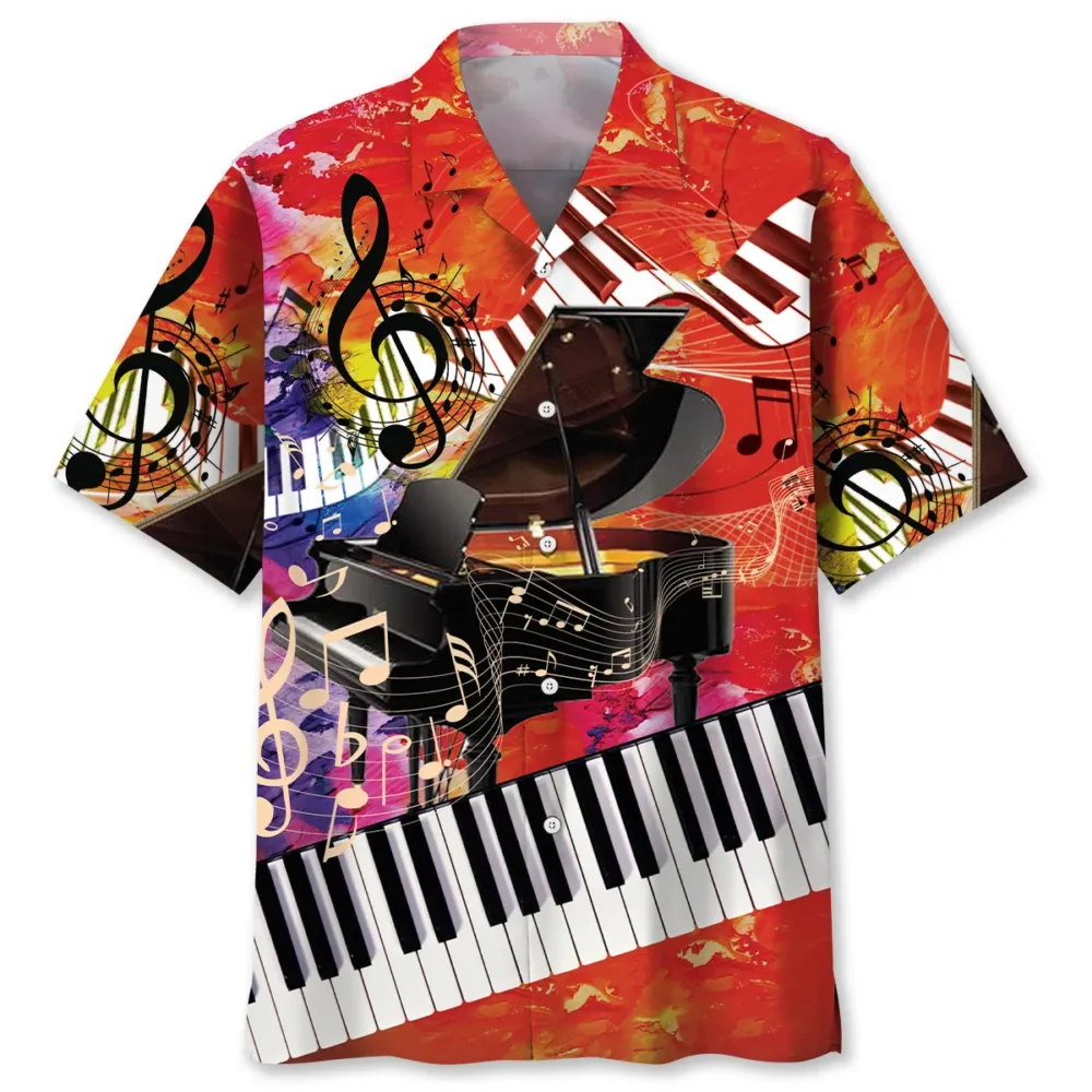 Vintage Piano Art Hawaiian Shirt BS2763973 - Been Store
