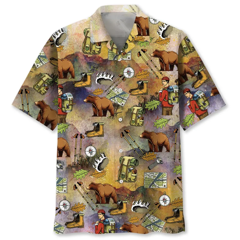 Vintage Seamless Hiking Hawaiian Shirt BS2763106 - Been Store