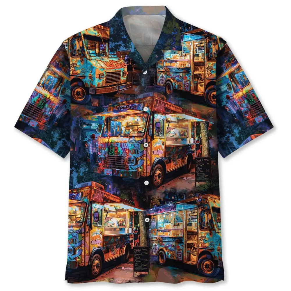 Vintage Street Food Truck Hawaiian Shirt BS2763662 - Been Store