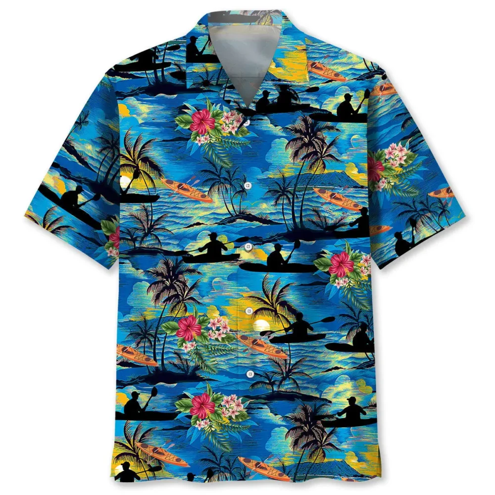 Vintage Tropical Kayaking Hawaiian Shirt BS2763097 - Been Store