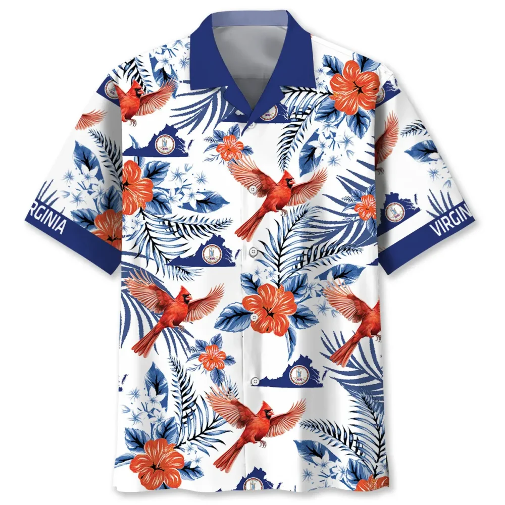 Virginia Humming Bird Proud State Hawaiian Shirt BS2763848 - Been Store