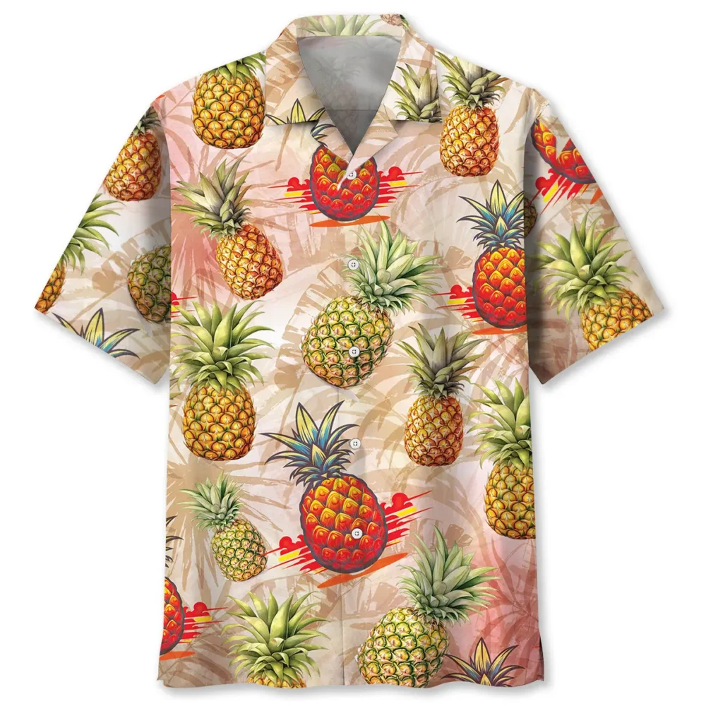 Water Color Pineapple Hawaiian Shirt Men BS2763026 - Been Store