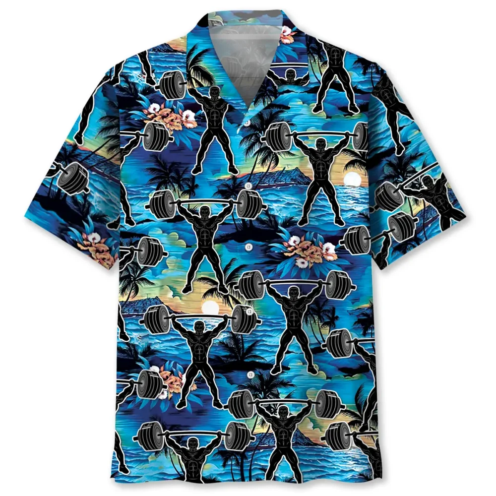 Weight Lifting Gym Tropical Hawaiian Shirt BS2763018 - Been Store