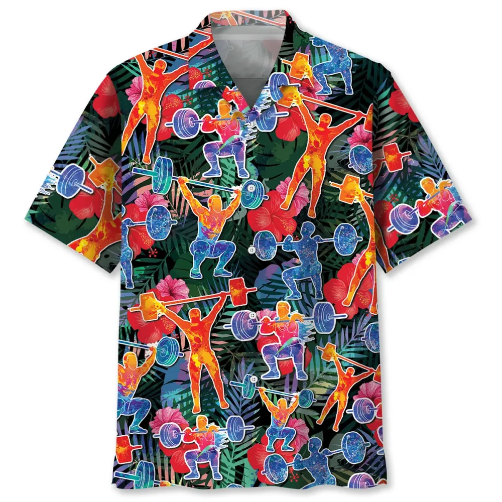 Weight Lifting Tropical Hawaiian Shirt BS2763015 - Been Store