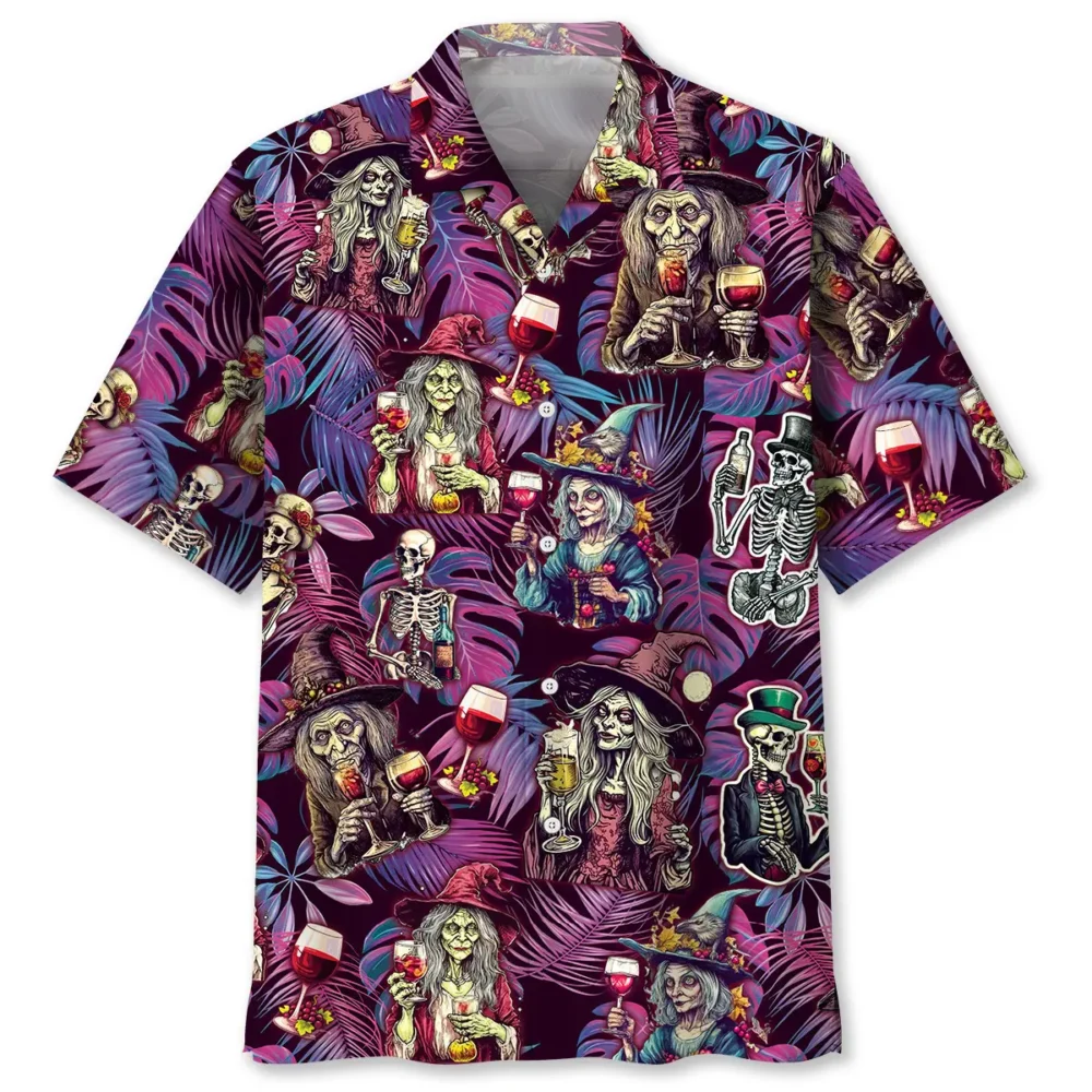 Witch Wine Hawaiian Shirt BS2763094 - Been Store