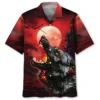 Wolf Red Moon Hawaiian Shirt BS2763101 - Been Store