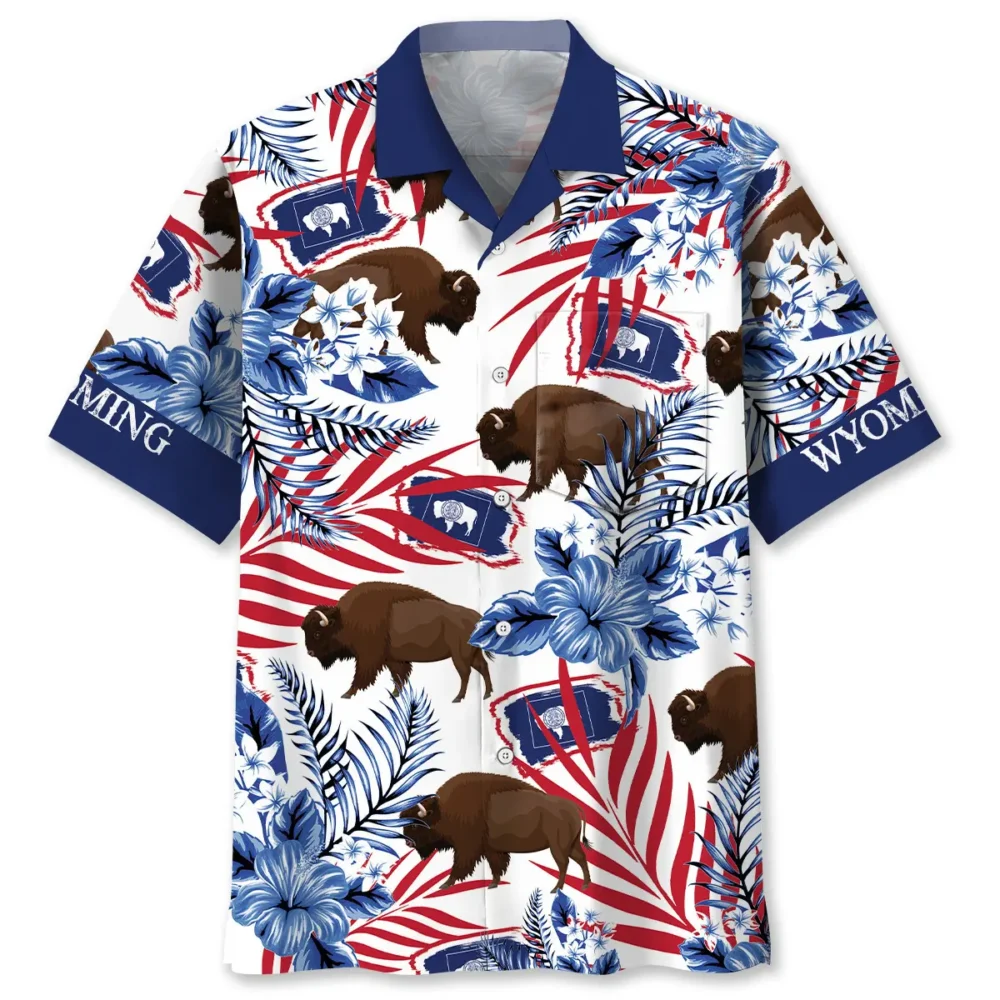 Wyoming Proud Pocket Hawaiian Shirt BS2763679 - Been Store