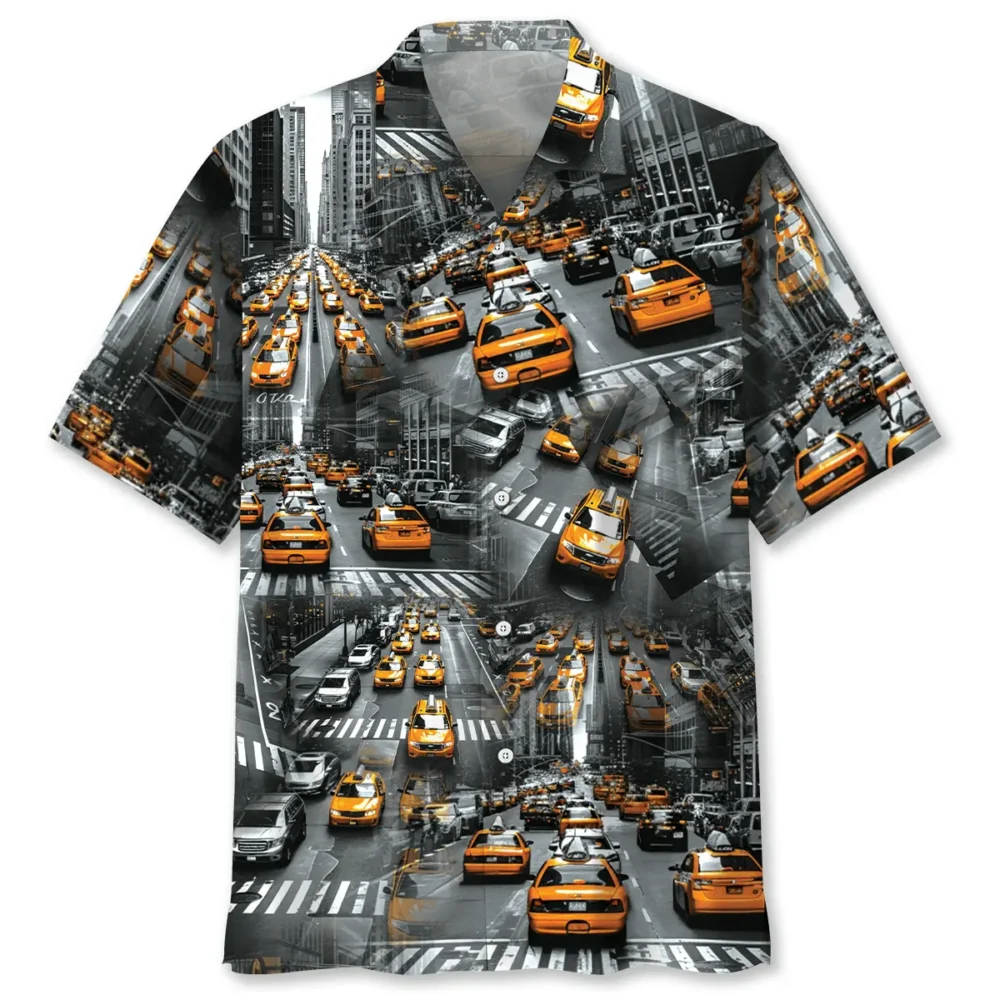 Yellow Taxi City Hawaiian Shirt BS2763967 - Been Store